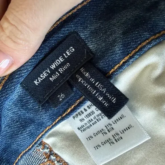 Veronica Beard Kasey Wide Leg Jeans - Picture 5 of 6